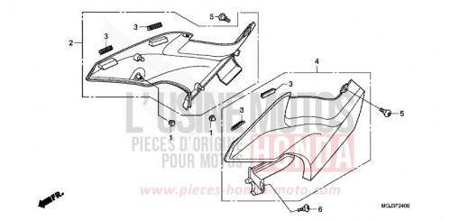 COUVERCLE LATERAL CBF1000FAB de 2011